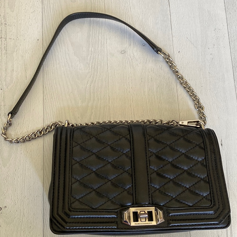 Rebecca Minkoff - Quilted Love Leather Chain Crossbody/Shoulder Bag